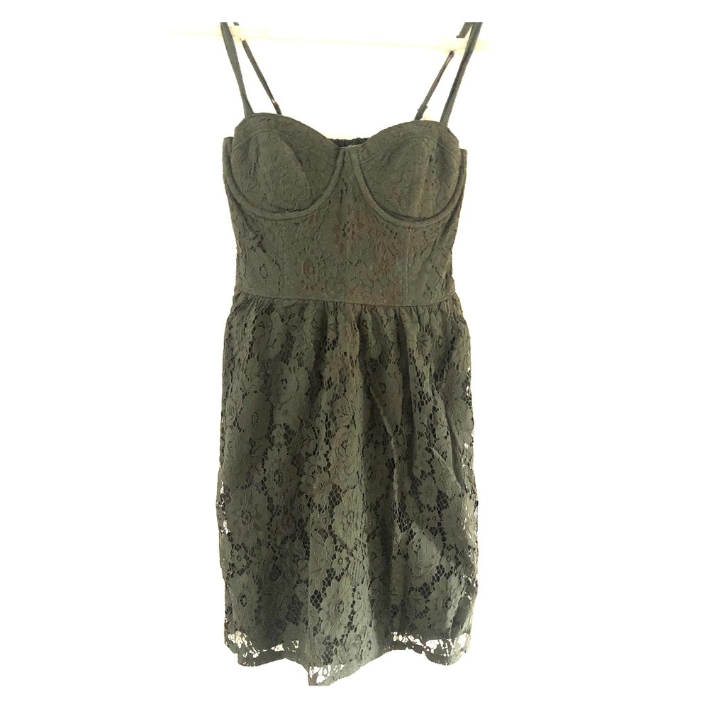 NWT Abercrombie & Fitch Green Lace Dress